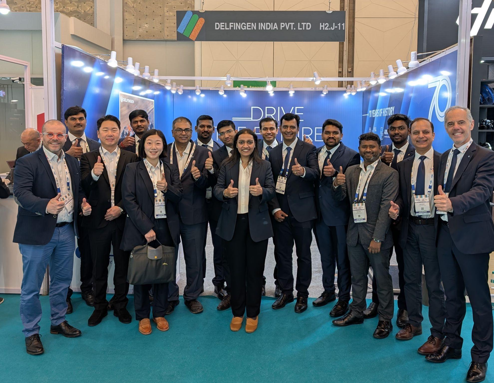 21 janvier 2025 : La marque DELFINGEN était présente au salon Auto Expo 2025 - Bharat Mobility en Inde